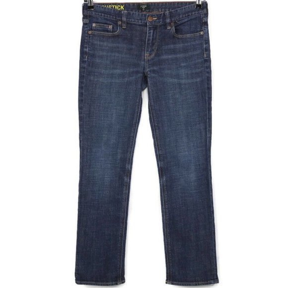 J.Crew Matchstick Skinny Slim Jeans Stretch Dark 29‎ Short 29S - Picture 1 of 12